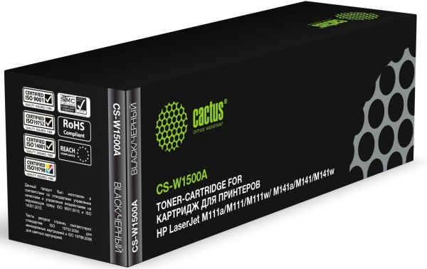 Картридж Cactus W1500A (CS-W1500A) для HP LaserJet M111a/ M111w/ M141a/ M141w, чёрный, 975 стр. (с чипом)