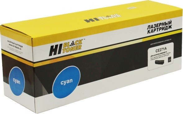 Картридж Hi-Black (HB-CE271A) для HP CLJ CP5520/ 5525/ Enterprise M750\, C, 15K