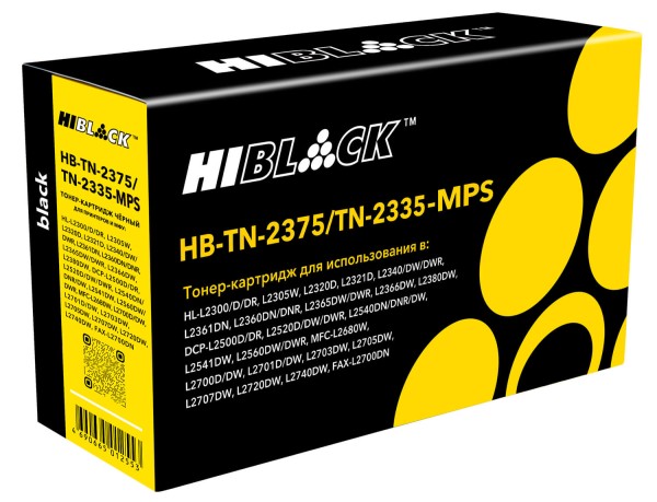 Картридж Hi-Black (HB-TN-2375-MPS) для Brother HL-L2300/ L2305/ L2320/ L2340/ L2360, увеличенный, 10K