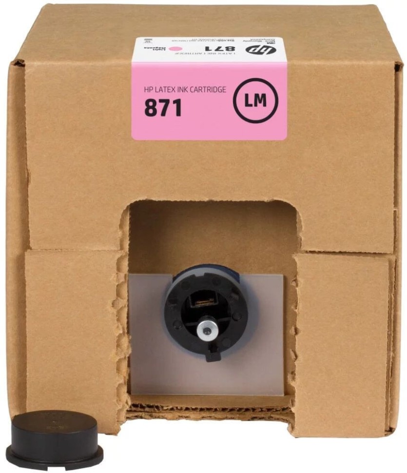 Картридж HP №871C (G0Y84C) Light Magenta оригинальный для HP Latex 370/ 375/ 570, светло-пурпурный, 3000мл