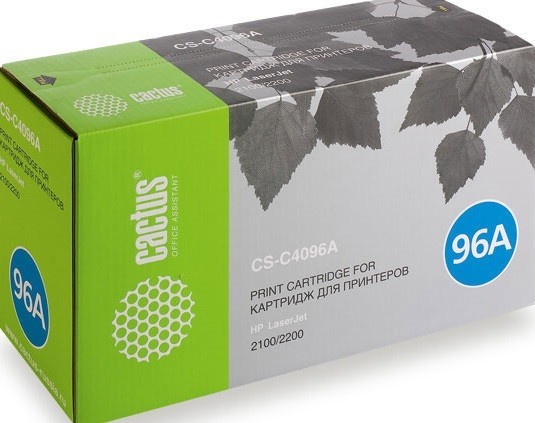 Картридж Cactus C4096A (CS-C4096A) для принтеров HP LaserJet 2100/ 2200 черный 5000 страниц