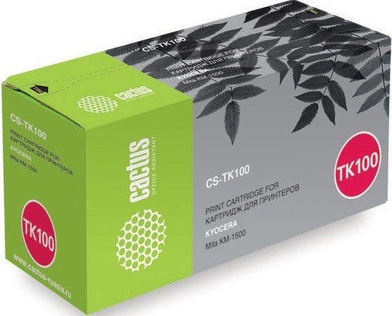 Картридж Cactus TK-100 (CS-TK100) для принтеров Kyocera Mita KM-1500 черный 6000 страниц