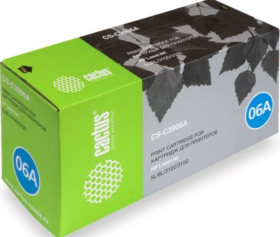 Cactus C3906A Картридж (CS-C3906A) для принтеров HP LaserJet 5L/ 6L/ 3100/ 3150