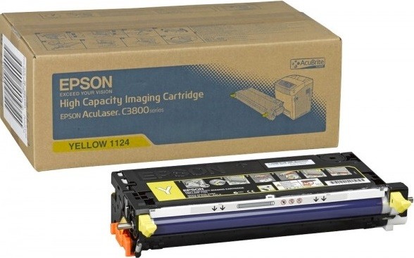 C13S051124 оригинальный картридж Epson для принтера Epson C3800 AcuLaser yellow 2к