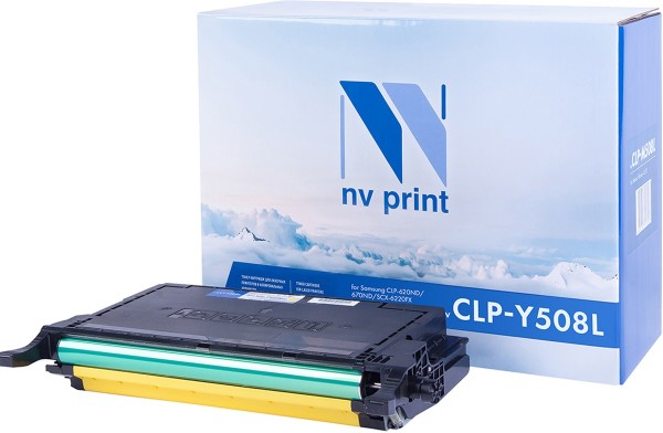 Картридж NVP совместимый Samsung CLT-Y508L Yellow для CLP-620ND/670ND/CLX-6220FX (4000k)