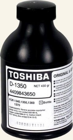Девелопер Toshiba D-1350 (4409843650/ D1350) оригинальный для принтеров Toshiba 1340/ 1350/ 1360/ 1370, чёрный, 30000 стр. 