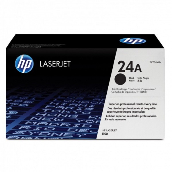 Картридж HP Q2624A (24A) оригинальный для принтера HP LaserJet 1150 black, 2500 страниц