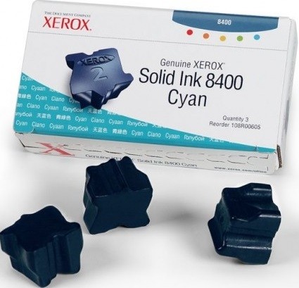 Картридж Xerox 108R00605 для Xerox Phaser 8400 blue оригинальный увеличенный (131 мл)
