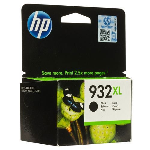 Картридж HP №932XL (CN053AE) Black оригинальный для HP OfficeJet 6100/ 6600/ 6700/ 7110/ 7610, чёрный, увеличенный, 1000 стр.