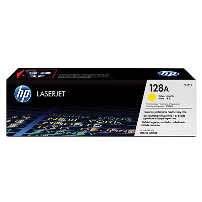 Картридж HP CE322A (128A) оригинальный для принтера HP Color LaserJet Pro CP1525N/ CP1525NW/ CM1415 mfp yellow, 1300 страниц