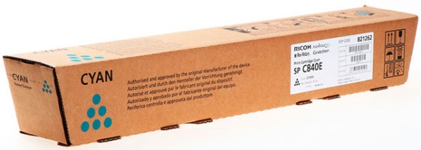 Картридж Ricoh SP C840E (821262) оригинальный для Ricoh SP 840DN/ C842DN, голубой, 34000 стр.