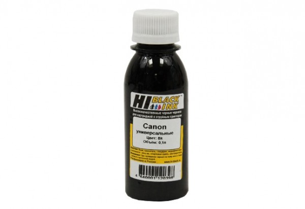 Чернила Hi-Black Универсальные для Canon (Тип C), Black, 0,1 л.