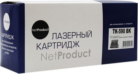 Тонер-картридж NetProduct (N-TK-590Bk) для Kyocera FS-C5250DN/ C2626MFP, Bk, 7K