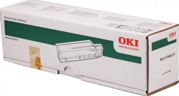 Картридж OKI (44917608/ 44917602) оригинальный для принтера OKI B431/ MB491, black, увеличенный, 12000 стр.