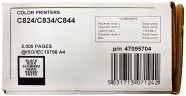Картридж OKI (47095704/47095708) оригинальный для принтера OKI C824/ C834/ C844, чёрный, 5000 стр.