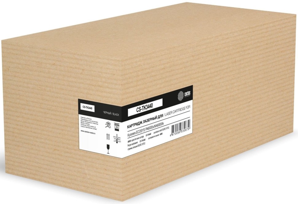 Картридж Cactus TK-3440 (CS-TK3440N) для Kyocera ECOSYS MA6000ifx/ PA6000x, 40000 стр.