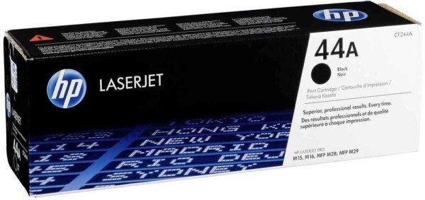 Картридж HP CF244A (44A) оригинальный для принтера HP LaserJet Pro M15/ M16, MFP HP LaserJet Pro M28/ M29 чёрный, 1000 страниц