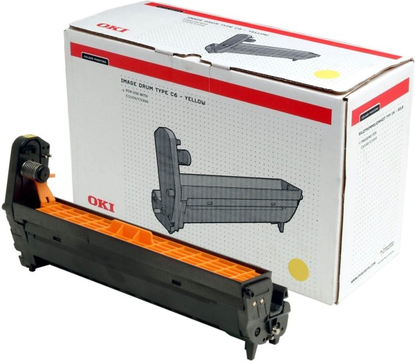Фотобарабан OKI (42126605) оригинальный для принтера OKI C5100/ C5150/ C5200/ C5300/ C5400/ C5510, жёлтый, 17000 страниц