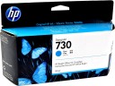 Картридж HP 730 (P2V62A) оригинальный для HP DesignJet T1700, голубой, 130 мл