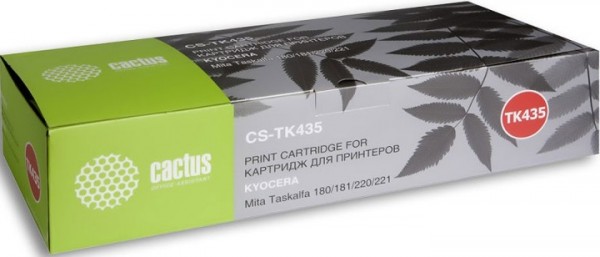 TK-435 Картридж Cactus CS-TK435 для Kyocera TASKalfa 180/181/220/221 (туба, 700 г.) черный (15 000 стр.)