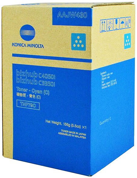 Картридж Konica-Minolta TNP-79C (AAJW450) оригинальный для принтера Konica-Minolta bizhub C3350i/ C4050i, голубой, 9000 стр.