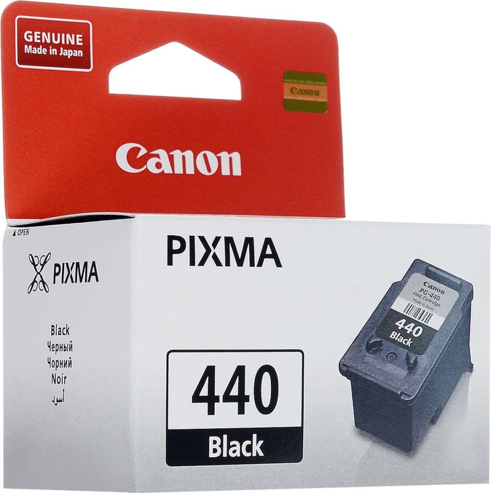 Картридж Canon PG-440 (5219B001) Black оригинальный для Canon PIXMA MG2140/ MG3140, чёрный, 180 стр.