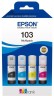 Набор чернил Epson C13T00S64A (103 Multipack CMY+Bk) EcoTank оригинальный для Epson L3100/ L3101/ L3110/ L3150, 4 цвета
