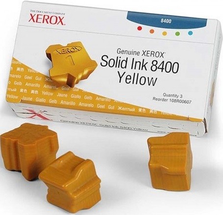 Картридж Xerox 108R00607 для Xerox Phaser 8400 yellow оригинальный увеличенный (131 мл)