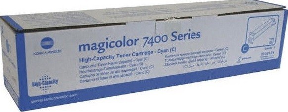 Картридж Konica-Minolta (8938624) оригинальный для принтера Konica-Minolta magicolor 7450/ 7450 II, голубой, 12000 стр.