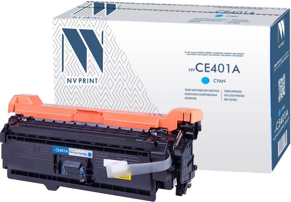 Картридж NV Print CE401A Cyan для принтеров HP CLJ Color M551 (6000k)