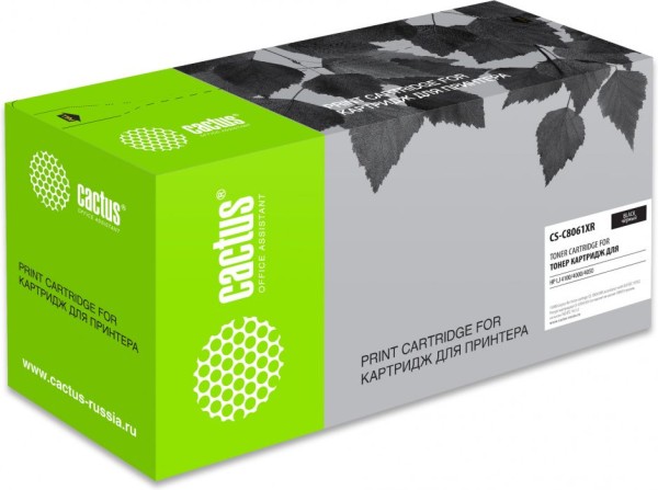 Картридж Cactus C8061XR (CS-C8061XR) для принтеров HP LaserJet 4100/ 4000/ 4050 черный 10000 страниц