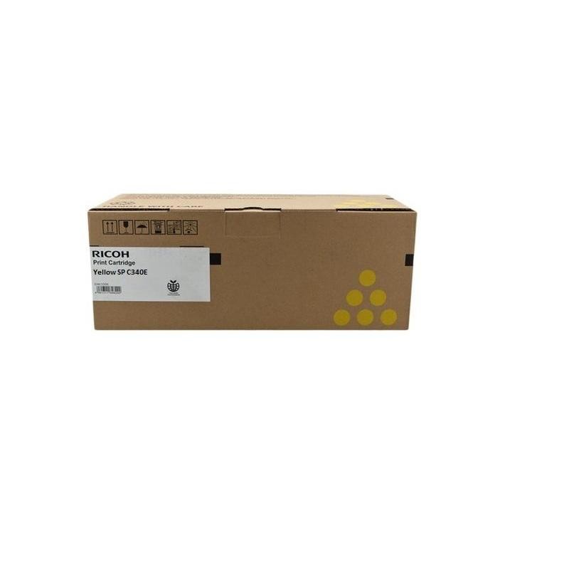 Картридж Ricoh SP C340E (407902) оригинальный для Ricoh Aficio SP C340, желтый, 3800 стр.