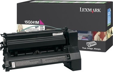 Картридж Lexmark 15G041M оригинальный для Lexmark C750/ C752/ C760/ C762/ X752/ X762, magenta, 6000 стр.