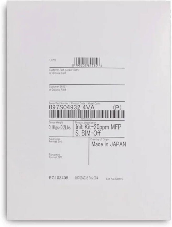 Комплект инициализации Xerox 097S04932 оригинальный для Xerox VersaLink C7020