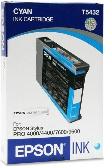 C13T543200 Картридж Epson T5432 для Stylus Pro 7600/9600 (голубой)
