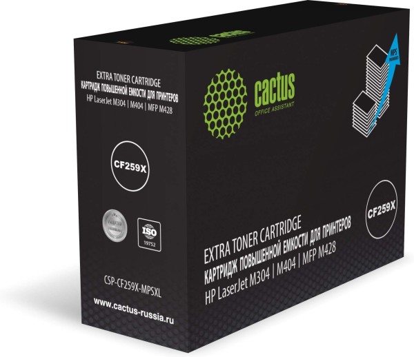 Картридж Cactus CF259X (CSP-CF259X-MPSXL) с чипом для HP LJ Pro M304/ M404n MFP M428/ M429, увеличенный, 20000 стр.