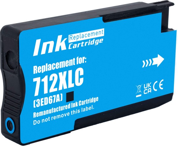 Картридж NV Print №712 (NV-3ED67A) Cyan для HP DesignJet T210/ T630, голубой, 29 мл