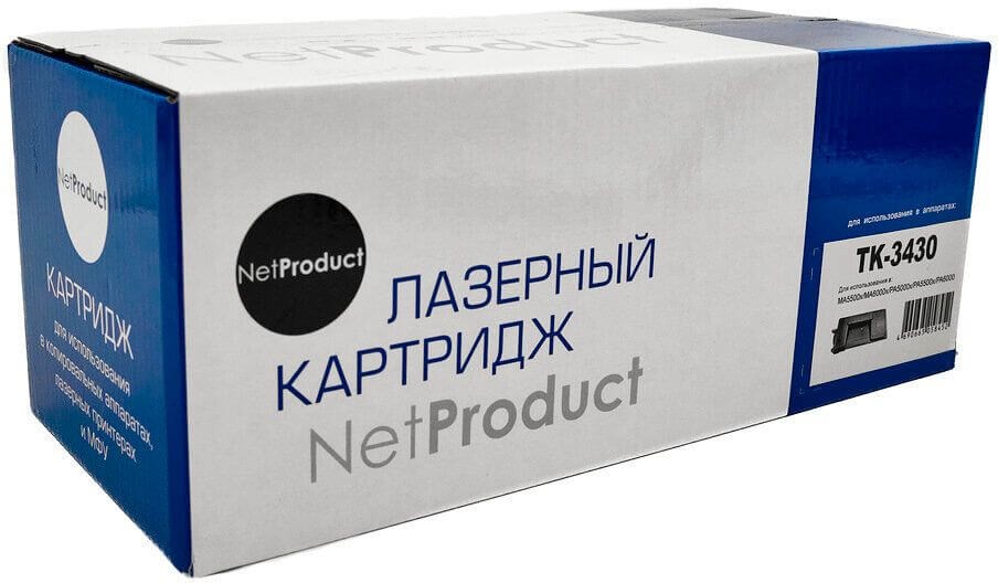 Тонер-картридж NetProduct TK-3430 (N-TK-3430) для Kyocera ECOSYS PA5000x/ PA5500x/ PA6000x/ MA5500x/ MA6000x, 25000 стр