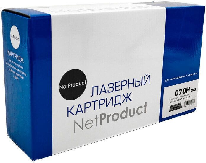 Картридж NetProduct 070H (N-070H) (с чипом) для Canon i-SENSYS LBP246dw/ LBP243dw/ MF461dw/ MF463dw/ MF465dw, чёрный, увеличенный, 10200 стр