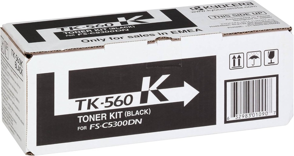 Картридж Kyocera TK-560K (1T02HN0EU0) оригинальный для принтера Kyocera FS-C5300DN/ FS-5350DN black, 12000 страниц