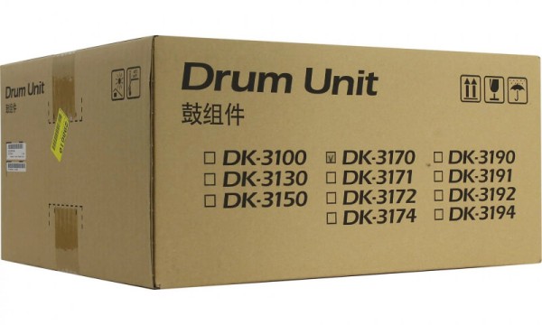 Фотобарабан Kyocera DK-3170(E) (302T993060/ 302T993061) оригинальный для принтеров Kyocera ECOSYS P3045dn/ P3145dn/ M3145dn/ M3645dn, 300000 стр.