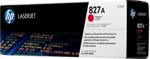 Картридж HP CF303A (827A) Magenta оригинальный для принтера HP Color LaserJet Enterprise MFP M880, 32000 страниц