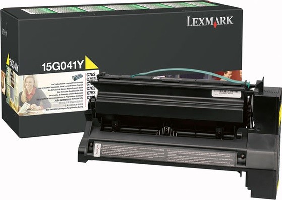 Картридж Lexmark 15G041Y оригинальный для Lexmark C750/ C752/ C760/ C762/ X752/ X762, yellow, 6000 стр.