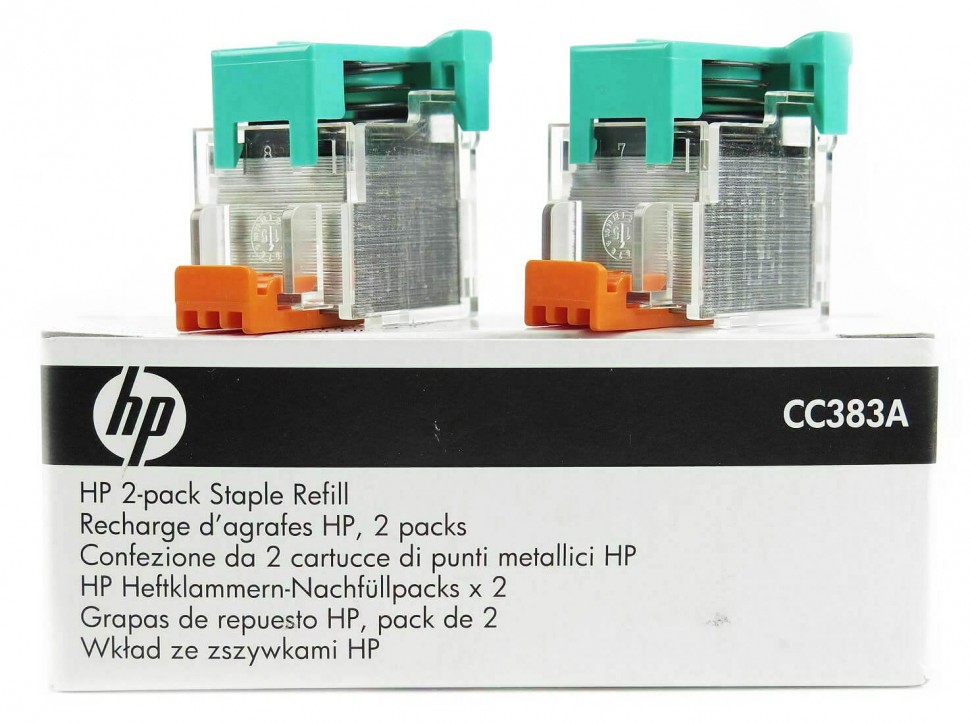 Картридж со скрепками HP CC383A оригинальный для принтера HP Color LaserJet CM6049/ CM6030/ CM6040/ M880/ M830/ CP6015/ M855/ M806, 2*2000 шт.