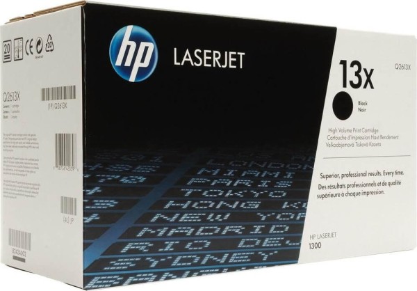Картридж HP Q2613X (13X) оригинальный для принтера HP LaserJet 1300/ 1300n black, 4000 страниц