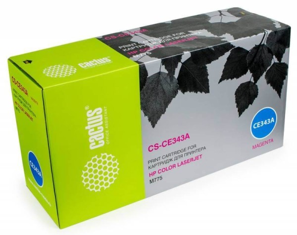 Картридж Cactus CE343A (CS-CE343A) для HP Color LaserJet M775, пурпурный, 16 000 стр.