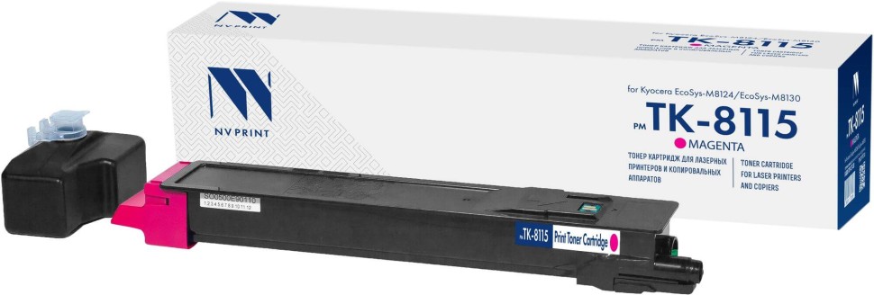 Картридж NV Print TK-8115M (NV-TK8115M) Magenta для Kyocera Ecosys M8124/ EcoSys M8130, пурпурный, 6000 стр.