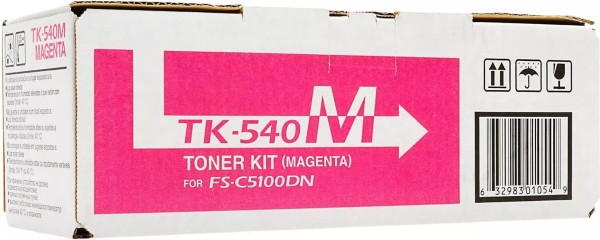 Картридж Kyocera TK-540M (1T02HLBEU0) оригинальный для принтера Kyocera FS-C5100DN magenta, 4000 страниц