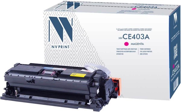 Картридж NV Print CE403A Magenta для принтеров HP CLJ Color M551 (6000k)