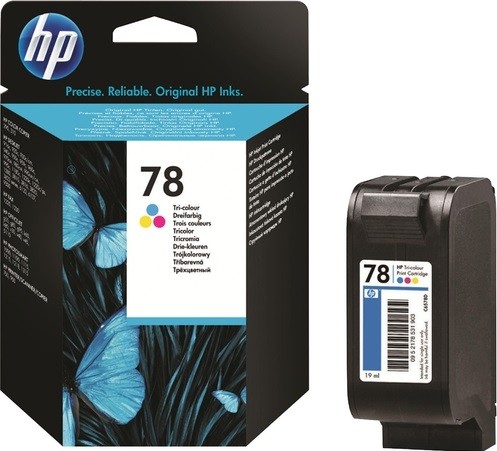 Картридж HP №78 (C6578D) Tri-Color оригинальный для HP DJ 8xxc/1600, цветной, 19ml 